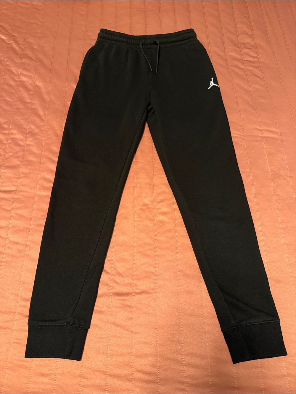 Jordan Kids Black Sweatpants with White Jumpman Logo
